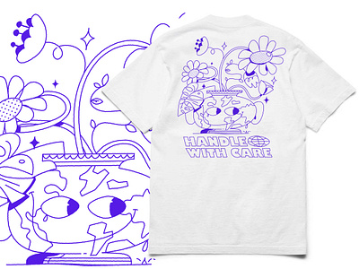 🌐🏺 Earth Day 2022 🏺🌐 apparel character earth earth day eyes flowers globe illustration nature outdoors pottery print screen print screenprint shirt t shirt vase vector