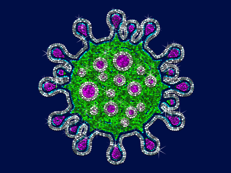 Coronadisco action actions animation coronavirus covid 19 design disco graphic design graphic art green illustration pandemic party photoshop photoshop action sequins virus