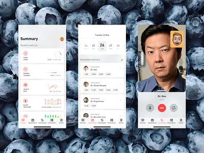 eHealth Mobile Concept adobe xd app apple design health healthapp healthcareapp icon illustration interface ios product design ui ux