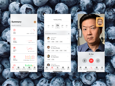 eHealth Mobile Concept adobe xd app apple design health healthapp healthcareapp icon illustration interface ios product design ui ux