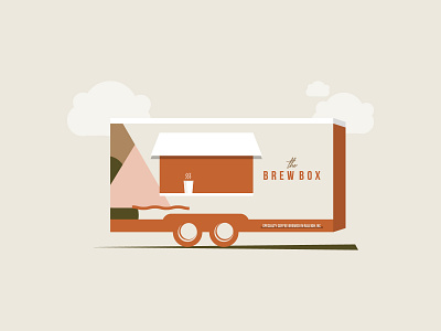 Coffee Truck Illustration coffee coffee cup coffee shop coffee truck design food truck illustration illustrator sticker