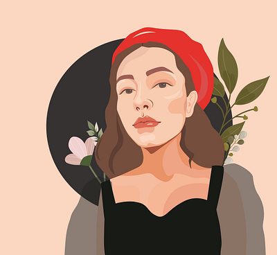 Flat Portrait illustration