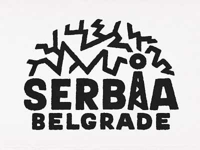 Belgrade Serbia branding cartoon cute design doodle electrisity fun graphic design illustration japanese kawaii logo serbia tesla tower typography ui