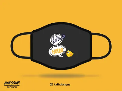 Hello Chick design flat illustration vector vector artwork