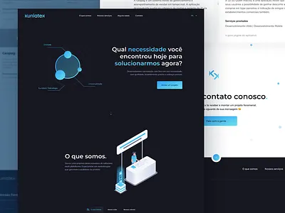 Kunlatek - Web Design Landing Page adobe xd branding developer figma illustration site software ui user experience user interface user interface design ux web web design website