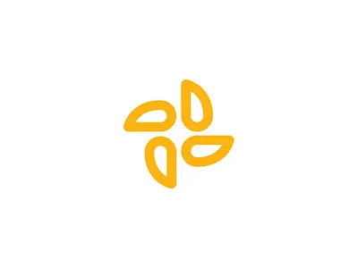 Wheat Flour Company Logo branding corporate design flour food grinder icon identity letter logo mill rotate symbol turn wheat