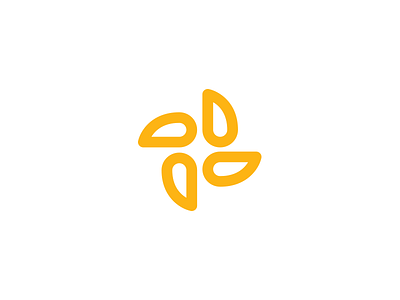Wheat Flour Company Logo branding corporate design flour food grinder icon identity letter logo mill rotate symbol turn wheat