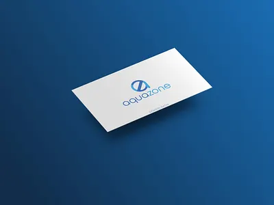 Business Card Design - Aquazone aqua blue brand brand design branding business businesscard elegant logo logo design logotype ui ux webdesign