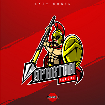 Spartan adobe art character design esports logo graphic design identity illustration illustrator logo vector