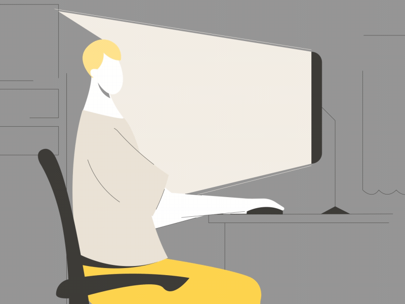 Computer 2d animation aftereffects animation character classic animation design gif illustration lemon motion