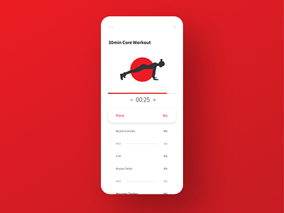 Daily UI 041: Workout Tracker 041 app dailyui design fitness mobile timer tracker ui ux workout workout tracker