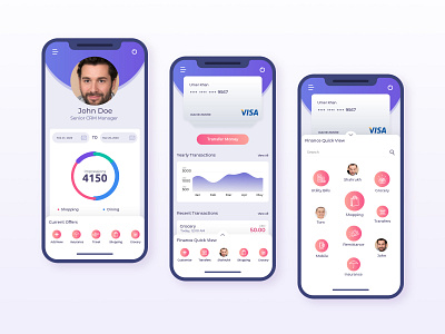 Financial App design minimal mobile app mobile app design mobile design mobile ui ui ux