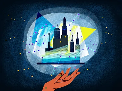 How to Fix the Future artwork buildings character future illustration