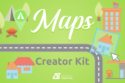 Illustrated Map Maker Affinity Designer Asssets affinity designer assets creative market illustration map vectors