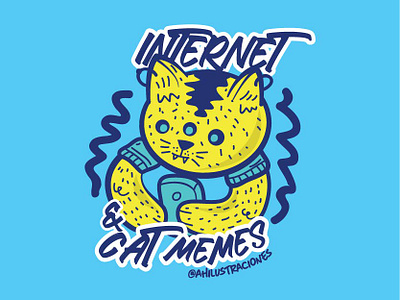 Cat memes ahilustraciones alanahaffar cat character characterdesign design diseño gráfico gatos graphicdesign illustration illustrator ilustración procreate ui