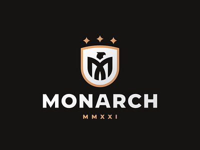 Monarch bird concept eagle logo