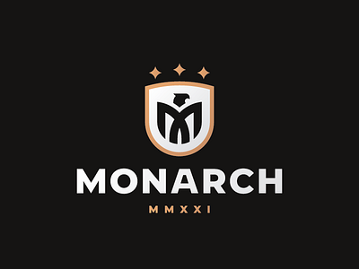 Monarch bird concept eagle logo