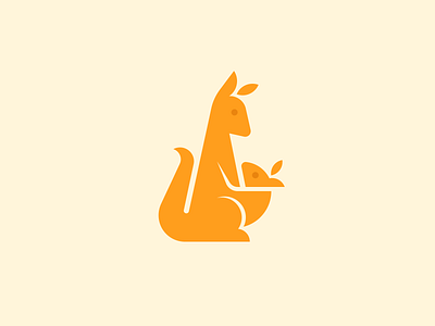 Kangaroos animal baby brand branding child design elegant illustration kangaroo logo logotype love mark minimalism modern mom mommy mother sign wild