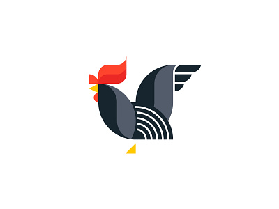 Rooster animal colors design designer grid illustration logo rooster rooster logo