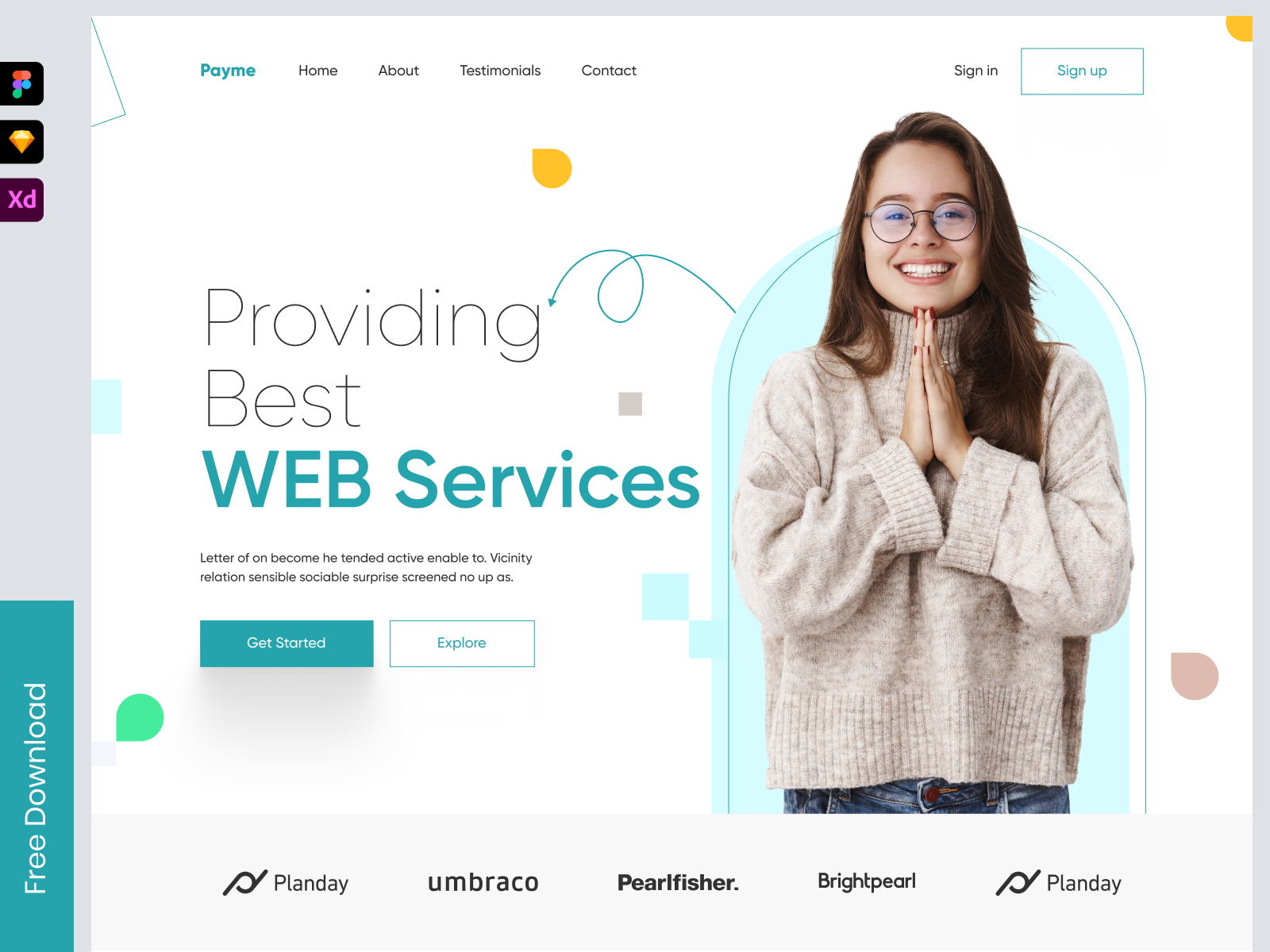 Freelancer Landing Page Design By Mike Taylor On Dribbble Freelancer Landing Page Design By Mike Taylor On Dribbble