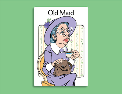 Old Maid Illustrations illustration vector