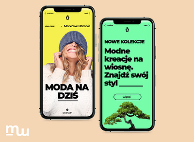 Ubieralnia - Web Design brand design branding design mobile mobile design web webdesign