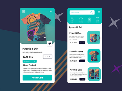 eCommerce Mobile Design + Product Illustration cases design ecommerce ecommerce app ecommerce design ecommerce shop illustration interface mobile app mobile design mugs shirtdesign uiux