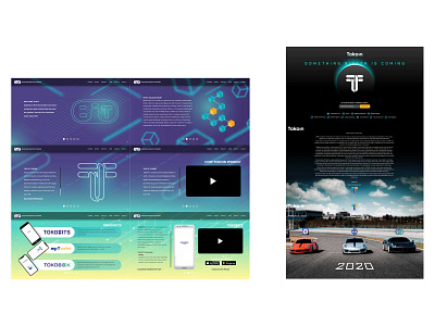 Tokoin Website design design ui ux vector website design