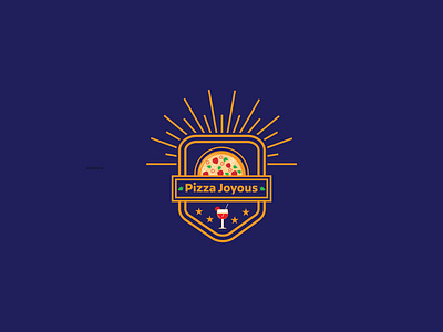 Pizza Joyous app brandimple logo branding design digital dribbble food app food delivery food illustration food truck icon illustration logo modern photoshop pizza logo typography vector