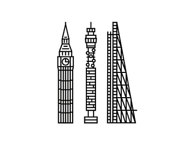 Towers of London architecture blackandwhite icon icondesigner iconography logo logodesign logodesigner minimal icon minimal illustration minimalism minimalist