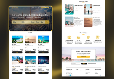 Landing page of air tour airtour chocolate design landing landing page landing page design ui ux ui design ux design web webdesign website