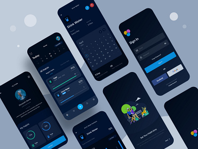 Hobit Tracker App Design app app design app developer design dribbble logo typography ui ui design ui ux design uiux ux uxdesign