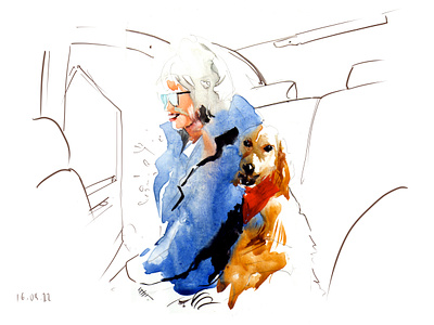Squeeze animal animalart aquarelle art artwork car design dog illustration nature sketch watercolor watercolour