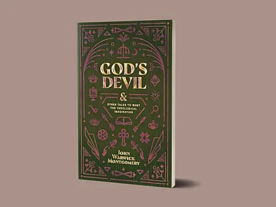 God's Devil 1517 book cover book design deco devil gold foil icons line art retro texture textures vintage book