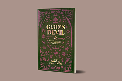 God's Devil 1517 book cover book design deco devil gold foil icons line art retro texture textures vintage book