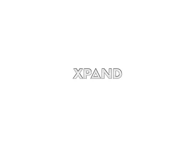 Xpand AS - Logotype adobe brand identity branding design futuristic logo minimal pharma silver vector visual identity