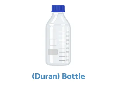 Week4 - Duran Bottle biology flat illustration illustration laboratory sciart scicomm science vector
