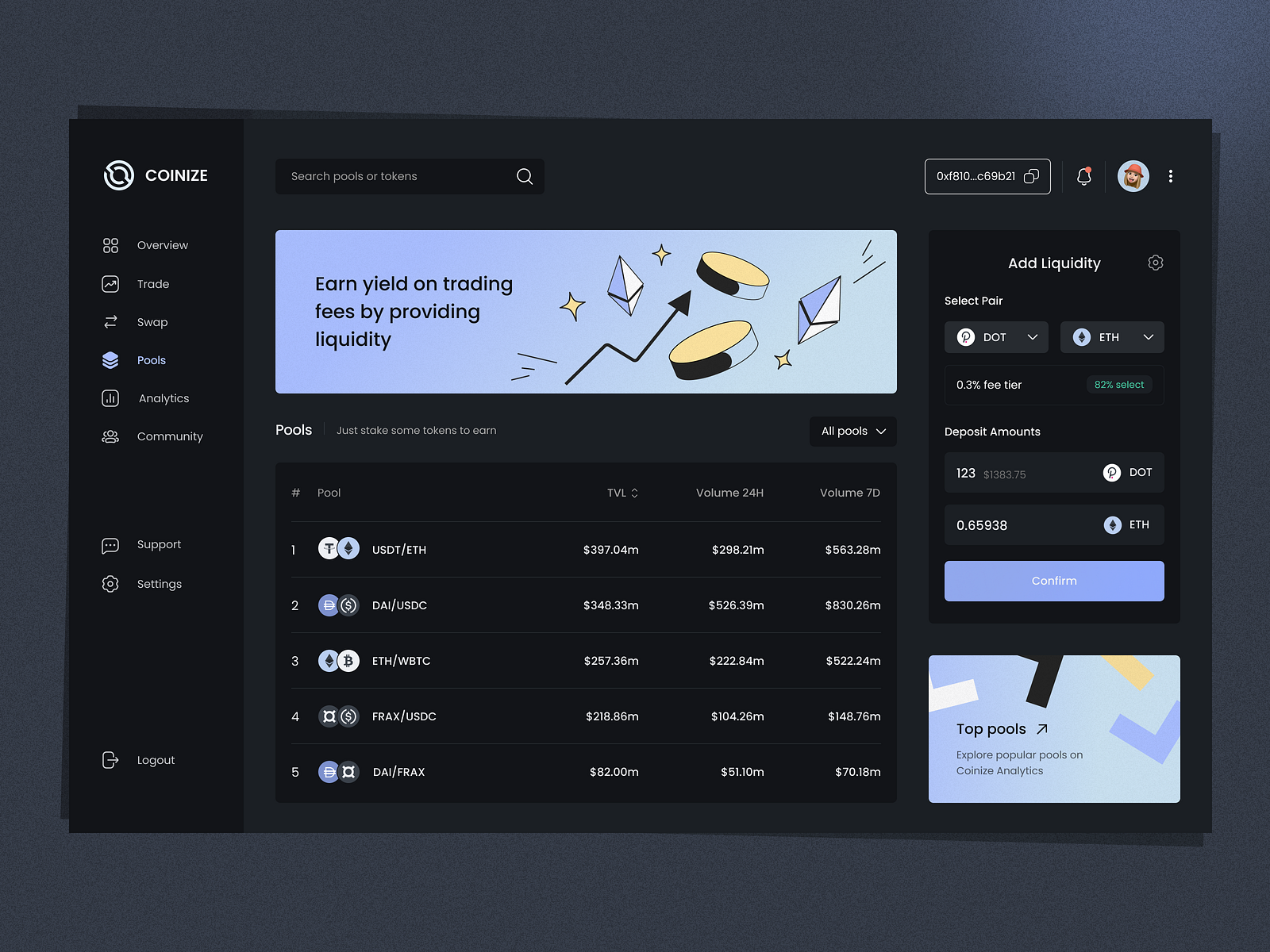 Coinize - Crypto Web App by Arounda UI/UX for Arounda on Dribbble