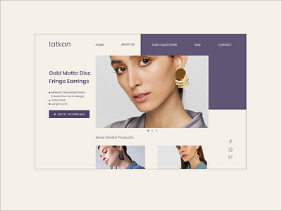 SHOPPING SITE LANDING PAGE art branding design illustration minimal typography ui ux web website