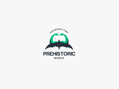 Dinosaur Amusement Park logo - Daily Logo Challenge - Day 35 amusement park amusement park logo art brand branding clean dailylogochallenge design dino dinosaur dinosaur logo dinosaurs illustration logo logos mark marks vector
