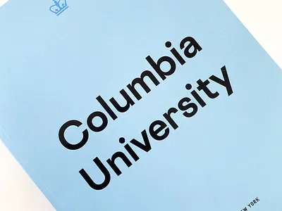 sneak peek of the latest columbia university viewbook columbia columbiablue columbiauniversity ivy lions new york newyorkcity nyc print printdesign type typography uws viewbook vllg