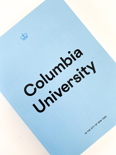 sneak peek of the latest columbia university viewbook columbia columbiablue columbiauniversity ivy lions new york newyorkcity nyc print printdesign type typography uws viewbook vllg