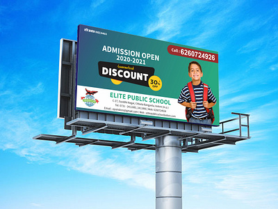 School Hoarding Design - Artwork brand design design agency desinger dribbble featured graphic design hello hello dribbble hoarding illustration invite latest school social media social media pack top