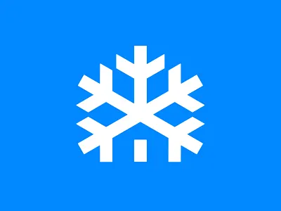 wip house house logo icon logo mark snowflake snowflake logo symbol