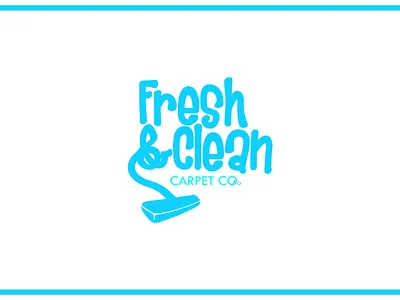 Fresh & Clean Carpet Co. adobe illustrator branding illustration logo