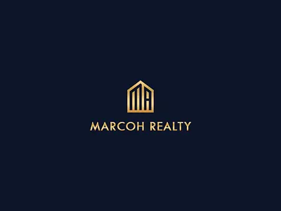 Marcoh Realty Real Estate Logo adobe illustrator branding logo