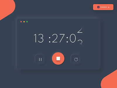 Daily UI Challenge 074/100 - Countdown Timer UI - (Freebie) 100uichallenge adobe xd ankur tripathi countdown countdown timer countdown timer app daily 100 challenge dailychallenge dailyui dailyuichallenge free download freebie interfacedesign neumorphic design neumorphism timer app uidesign webdesign