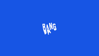 Bang brand identity branding logo logo design logotype type typeface typo