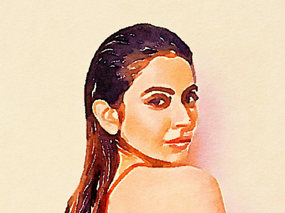Rakulpreet painting