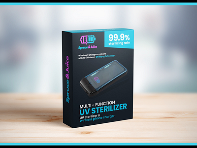 Spruce & Juice UV Sterilizer Package packagingdesign photoshop